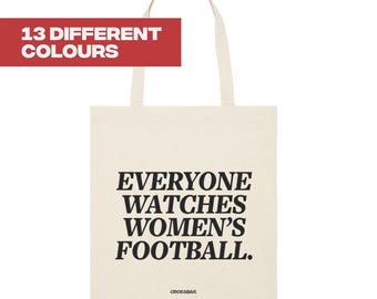 Everyone Watches Women's Football Woven Tote Bag