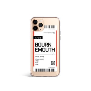 Inoffizielle personalisierte AFC Bournemouth Saisonkarte Handyhülle