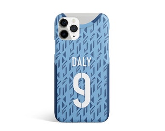 Unofficial England Women Lionesses World Cup 2023 Away Shirt Inspired Football Phone Case. Any Name - Any Number.