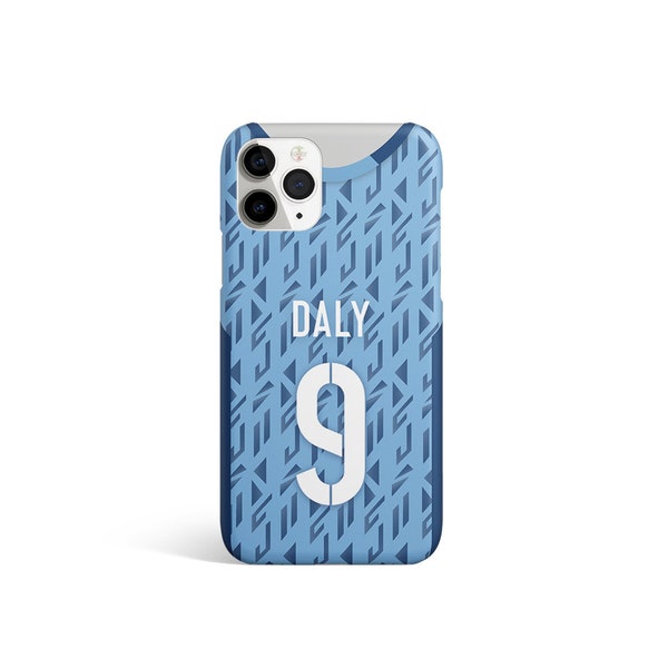 Unofficial England Women Lionesses World Cup 2023 Away Shirt Inspired Football Phone Case. Any Name - Any Number.