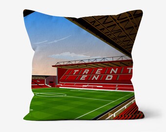 Onofficieel kussen, geïnspireerd op Nottingham Forest City Ground Stadium