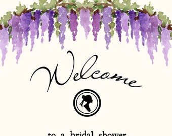 Bridgerton Inspired Bridal Shower Welcome Sign - Downloadable File