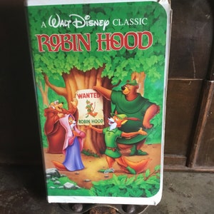 Vintage - Disney - Robin Hood - VHS Clamshell - Black Diamond - Rare
