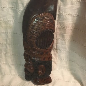 Antique - Hand Carved - Wooden Wall Hanging