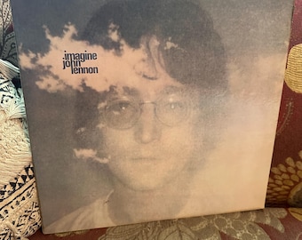 john lennon imagine (RARE UK 特価送料込） John Lennon - Imagine - 1971 - Vinyl LP - Shrink Wrap with Poster