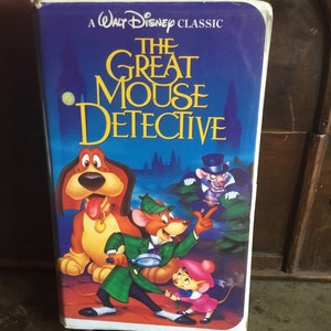 Vintage - Disney - The Great Mouse Detective - VHS Clamshell - Black Diamond - Rare