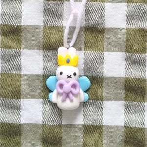 Clay princess fairy miffy keychain charm