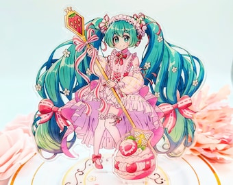 HATSUNE MIKU: 15th Anniversary (strawberry) Standee - Etsy