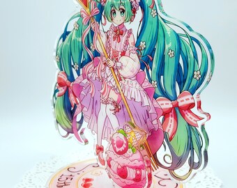 HATSUNE MIKU: 15th Anniversary (strawberry) Standee - Etsy