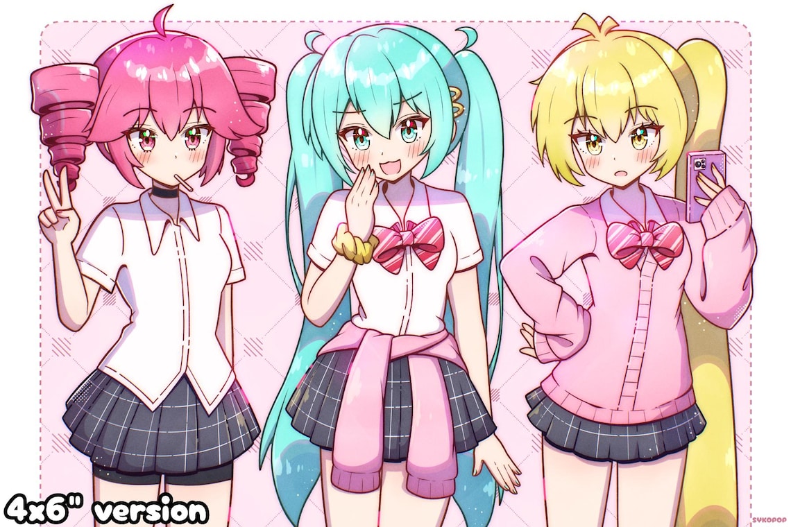 Zako Print (triple Baka Trio) - Etsy