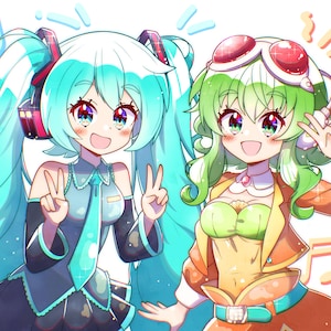 VOCALOID: Hatsune Miku and GUMI - Print/Poster (11x14&quot; and 4x6&quot;)