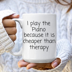Cadeaux piano, cadeaux pour professeurs de piano/orgue, cadeaux piano en vrac, cadeaux piano bâillon, tasse cadeau pour amateurs de piano, cadeaux sur le thème du piano