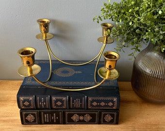 Vintage Candlestick Holder | Brass Candelabra | Brass Candlestick Holder