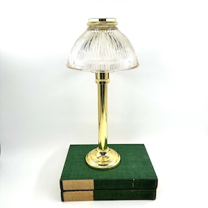 Vintage Candlestick Holder | Partylite Glass Candlestick Holder Fairy Lamp