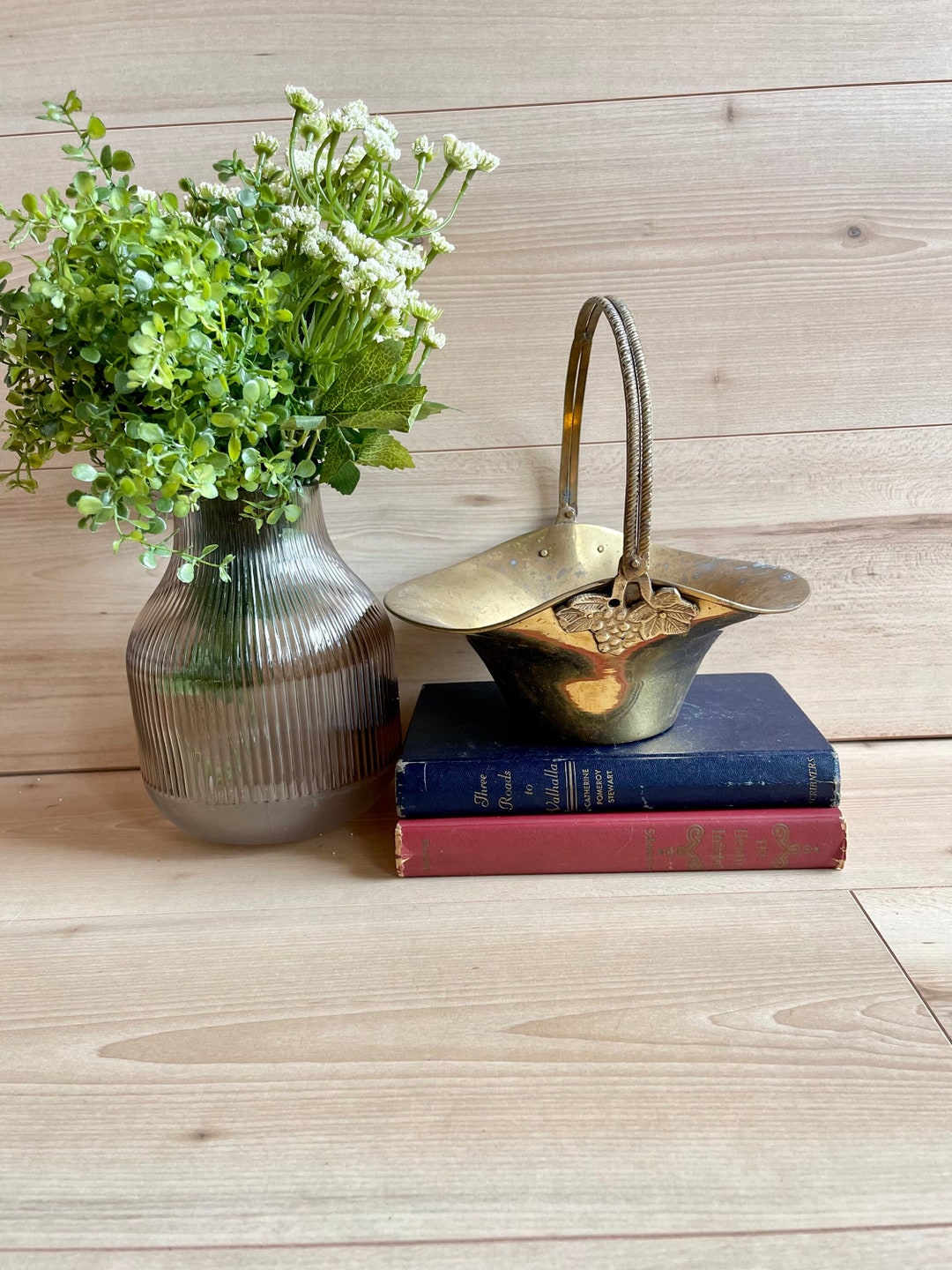 Vintage Brass Bucket With Handle, Vintage Brass Planter Pot Etsy