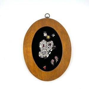 Vintage Schmetterling Plakette | Wanddeko im Boho-Stil