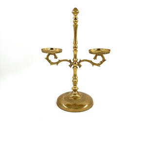 Vintage Brass Candelabra | Brass Tealight Candle Holder