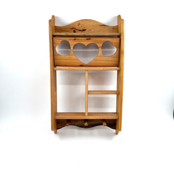 Vintage Wood Heart Shelf | Cottage Core Decor | Grand Millennial