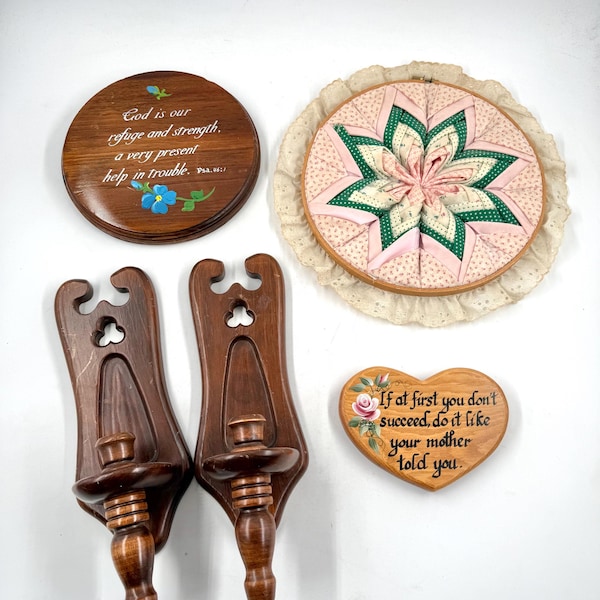 Vintage Wall Decor | Cottage Core Decor | Grandma Core Decor
