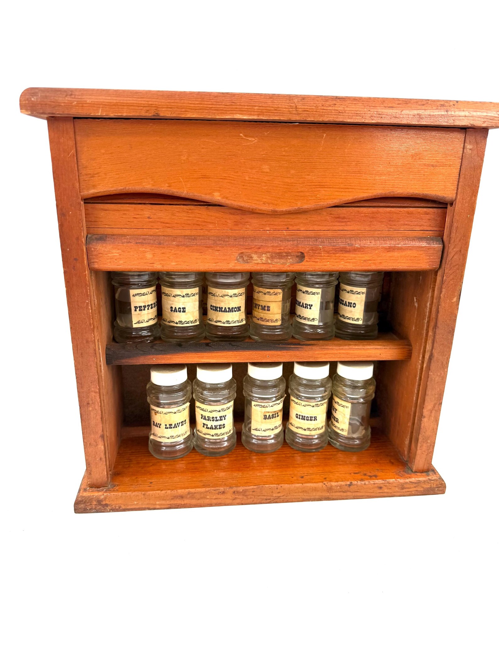 Vintage Spice Cabinet | Wooden Spice Rack | Apothecary Cabinet ...
