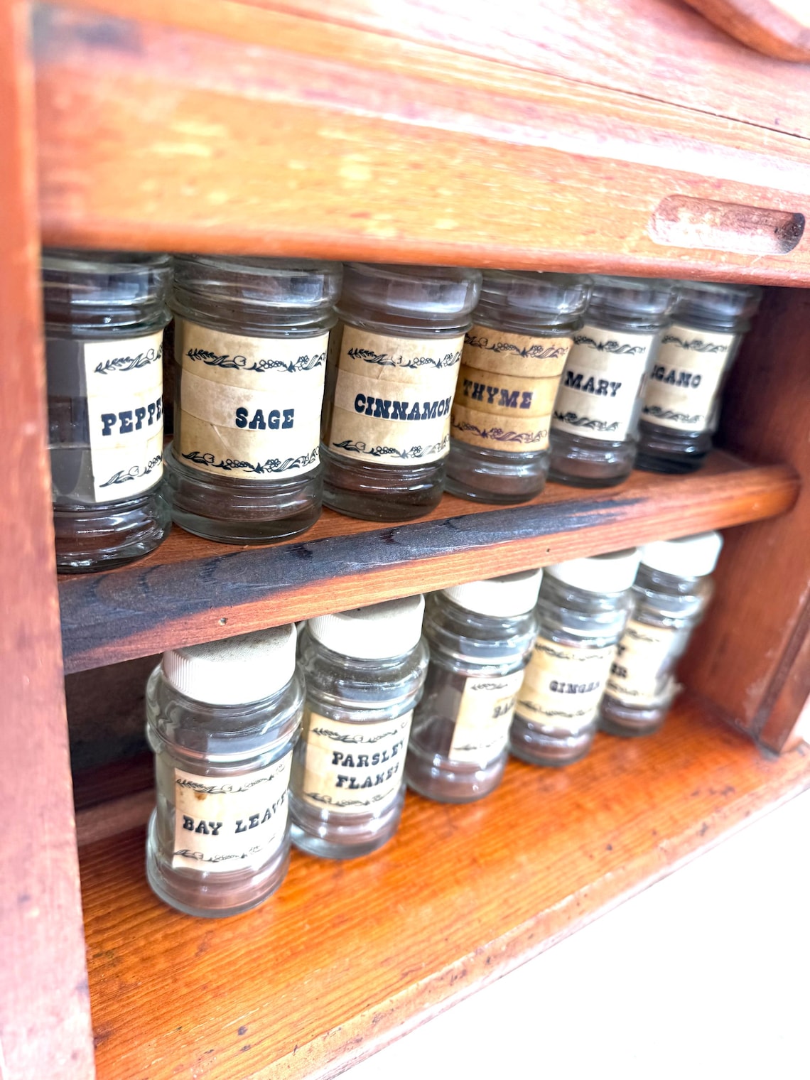 Vintage Spice Cabinet | Wooden Spice Rack | Apothecary Cabinet ...