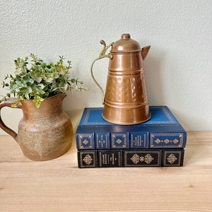 Vintage Copper Pitcher | Rustic Home Decor