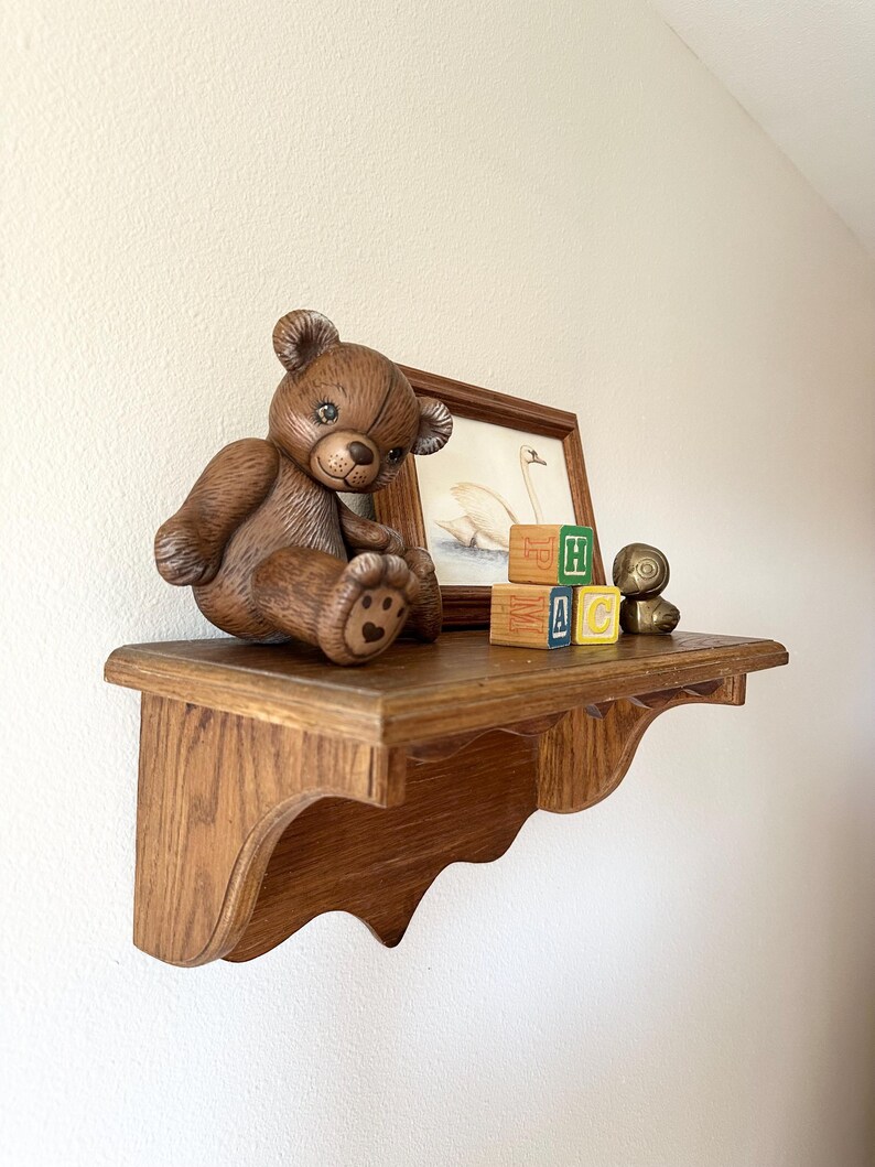 Vintage Nursery Decor Set Rustic Baby Room Decor Shelf & Knickknacks