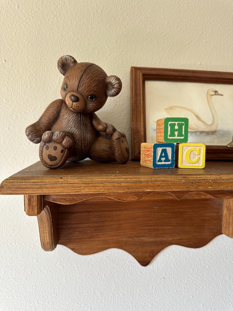 Vintage Nursery Decor Set Rustic Baby Room Decor Shelf & Knickknacks