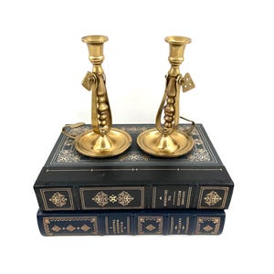 Vintage Candlestick Holders | Brass Candlestick Holder Set