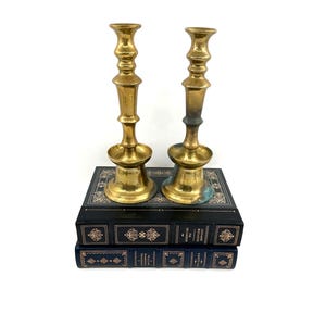 Vintage Candlestick Holders | Brass Candlestick Holder Set