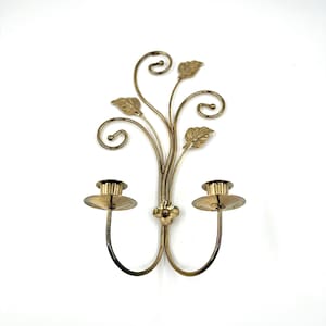 Vintage Sconce | Wall Hanging Candlestick Holder | Grandma Core Decor