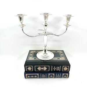 Vintage Candelabra | Silver Plated Candelabra Candlestick Holder