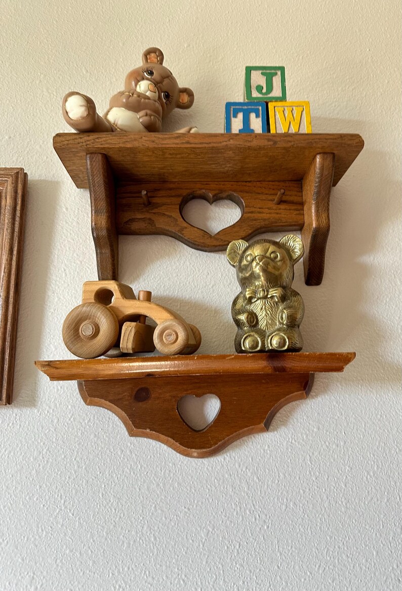 Vintage Nursery Decor Set Rustic Baby Room Decor Shelf & Knickknacks
