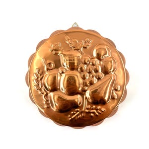 Vintage Copper Mold | Fruit Copper Wall Decor | Rustic Kitchen Decor | Cottage Core Aesthetic