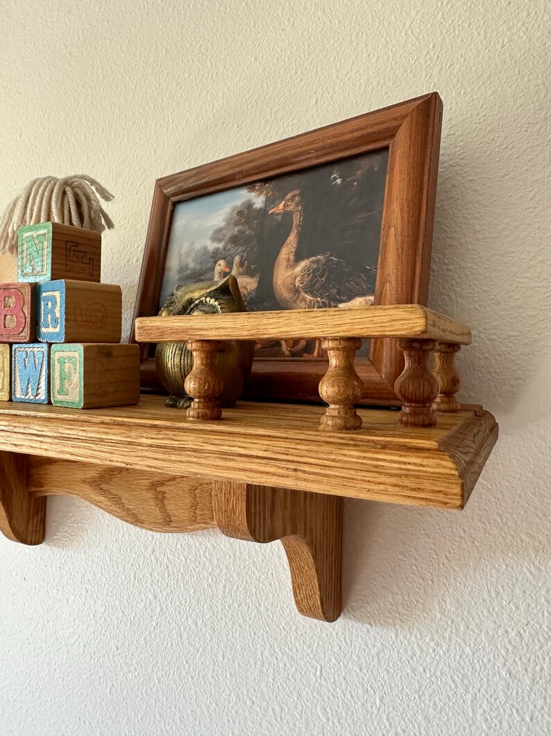 Vintage Nursery Decor Set Rustic Baby Room Decor Shelf & Knickknacks