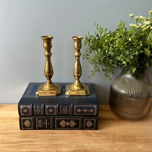 Vintage Candlestick Holders, Brass Candlestick Holder Set