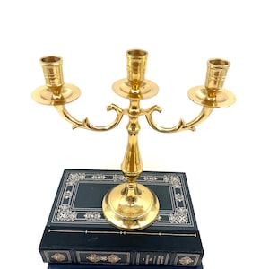 Vintage Brass Candelabra | Brass Candlestick Holder
