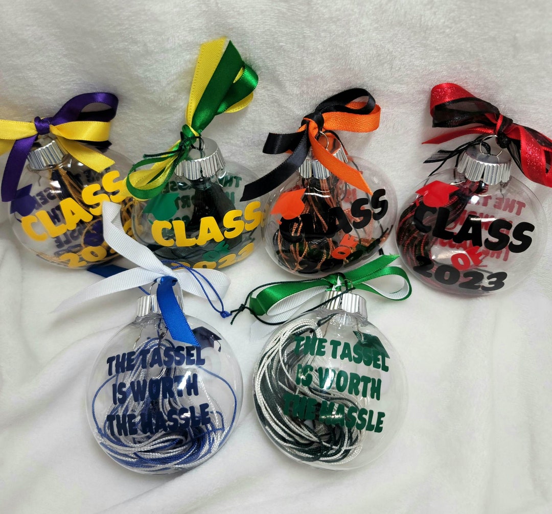 Graduation Tassel Ornament, Memory Keepsake, Gift for Grad, Graduation