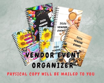 Craft show planner book/Event Organizer/Business tracker/Perfect For crafters and artisans to track Craft Fair event information/Vendor log