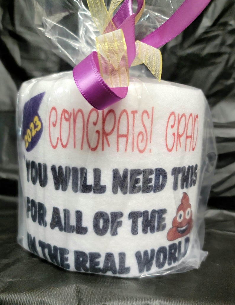Funny Toilet Paper Graduation Gift Gag Gift 2023 Novelty Etsy