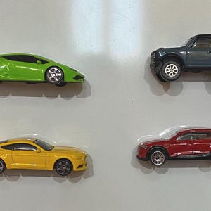 Set of 4 Car Magnets For Fridge Or Garage Misc.