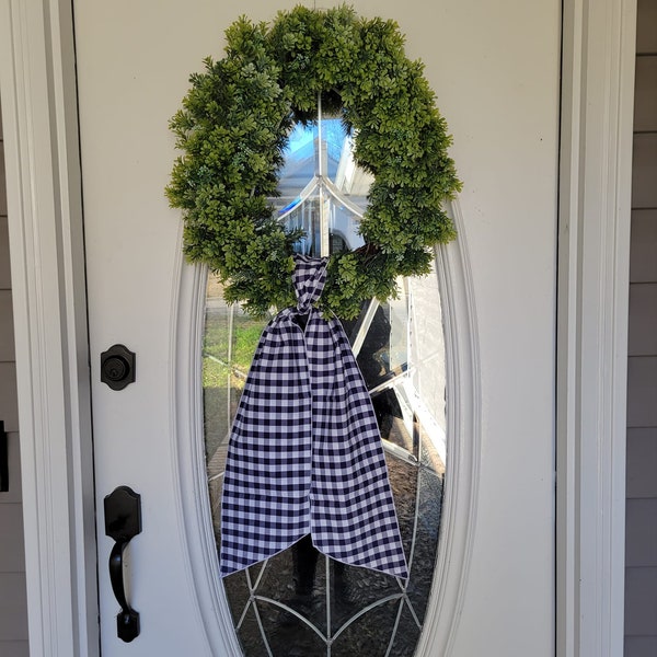 Wreath sash with no embroidery Blank wreath sash