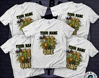 Personalized Wild One Birthday Shirt | Jungle Safari Theme Family Matching Outfits