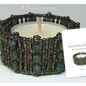 Tealight Cover Pattern - Lacy Table Decorations Beading Tutorial- 12sugaras