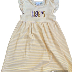Girls LSU tigers game day dress.