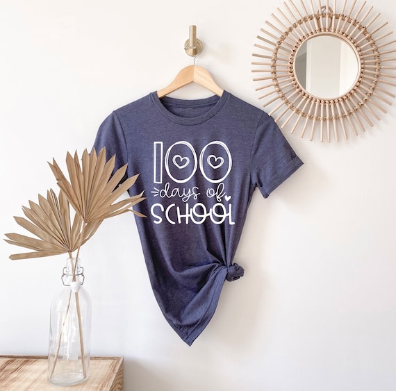 100 Days of School Shirt 100 Days of School Back to School Etsy