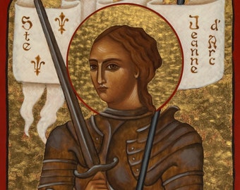 Saint Joan of Arc Icon Print