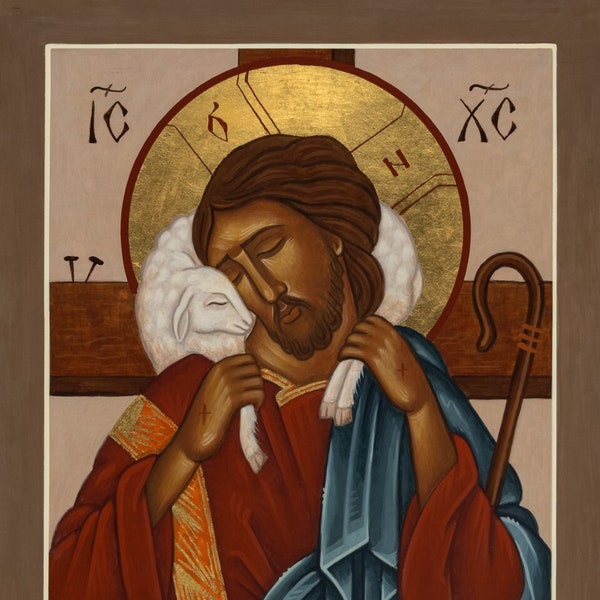 Christ the Good Shepherd, Icon Print