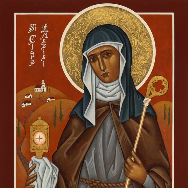 Saint Clare St Icon - Etsy