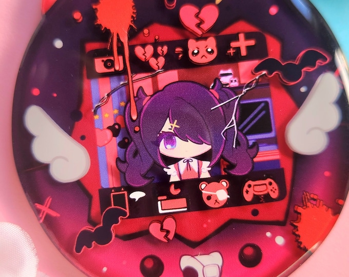Overload Dark Needy Streamer Overload Dark Ame-chan Virtual Pet Tamagotchi 3D Charm ...
